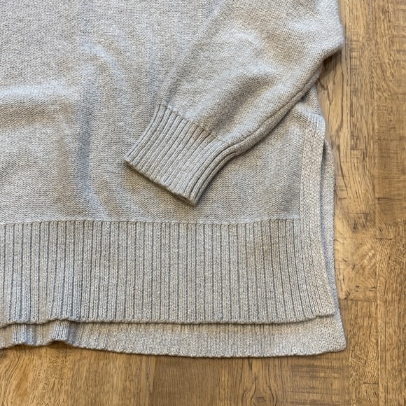 Aerie Light Gray Women's Crew Neck Sweater - Picture 3 of 6